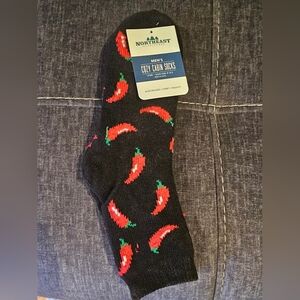 Mens Chili Pepper Cabin Socks
